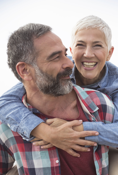 Happy couple smiling